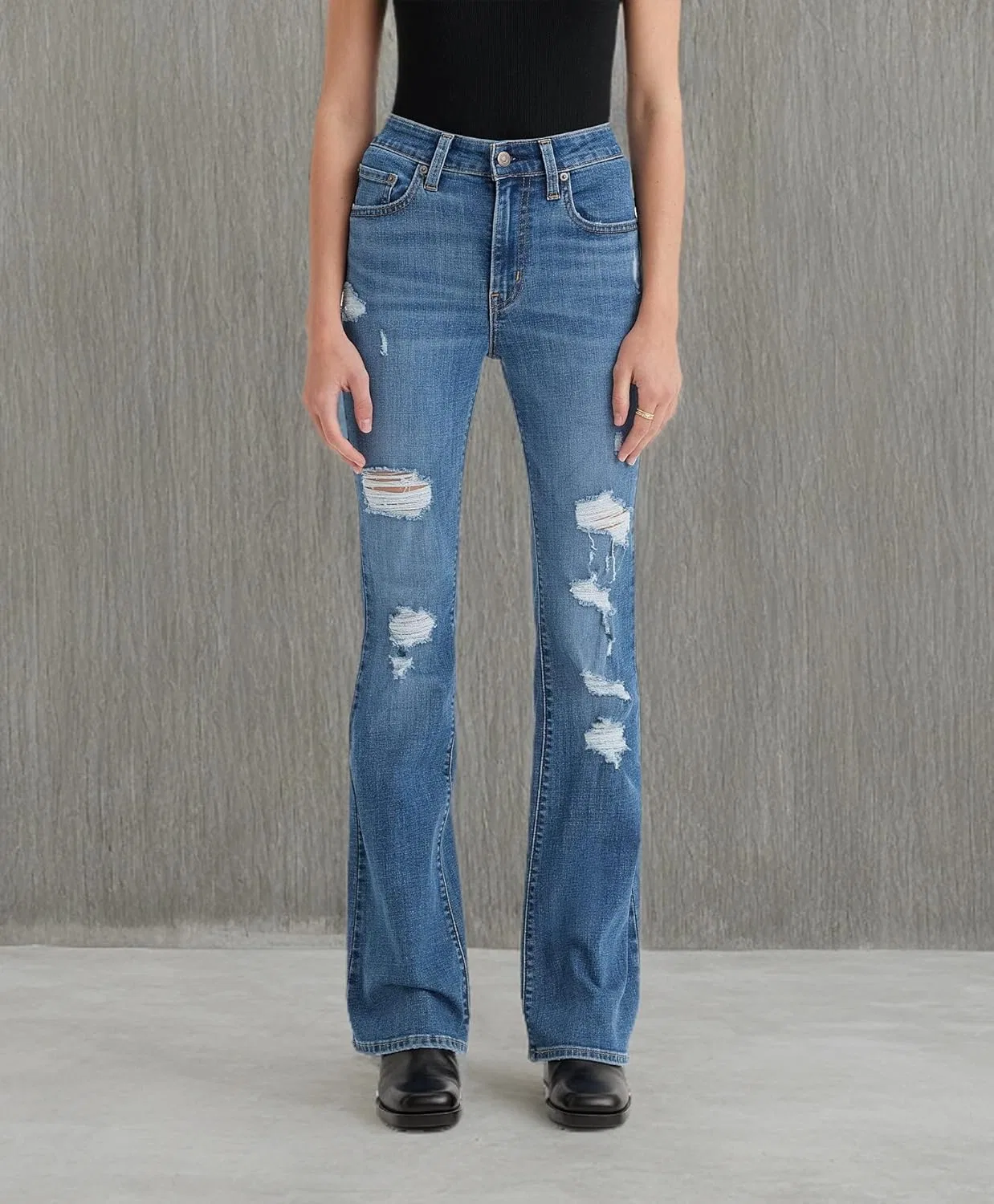 Джинсы Levi's, Medium Indigo Destructed — фото 4