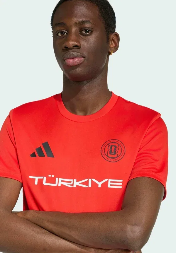 Футболка сборной Турции Adidas Performance, активный красный — фото 4