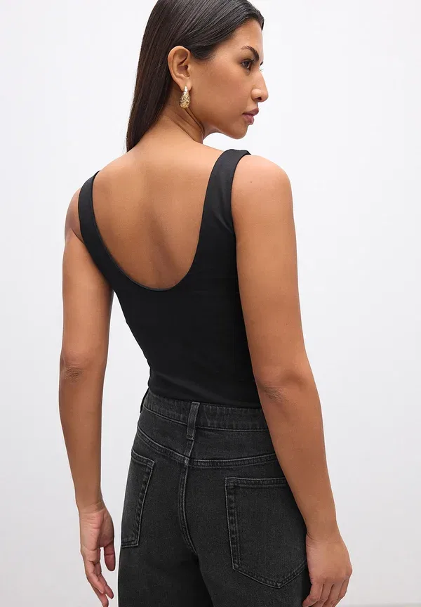 Топ Regular fit soft touch Next, черный — фото 2