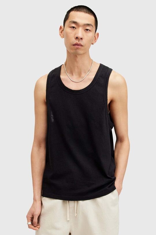 

Хлопковый топ AllSaints, черный