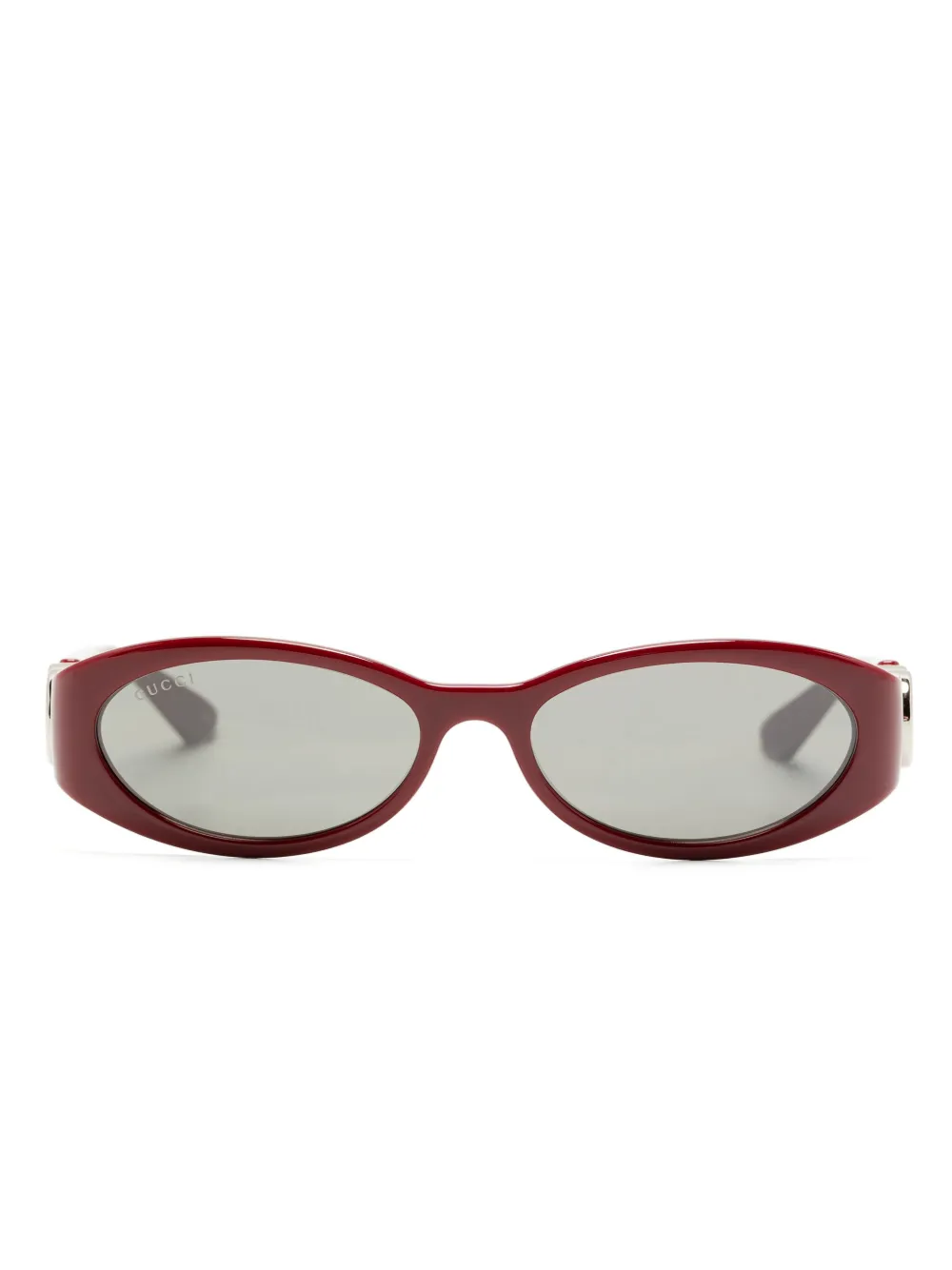 

Солнцезащитные очки в овальной оправе с логотипом Gucci Eyewear, красный
