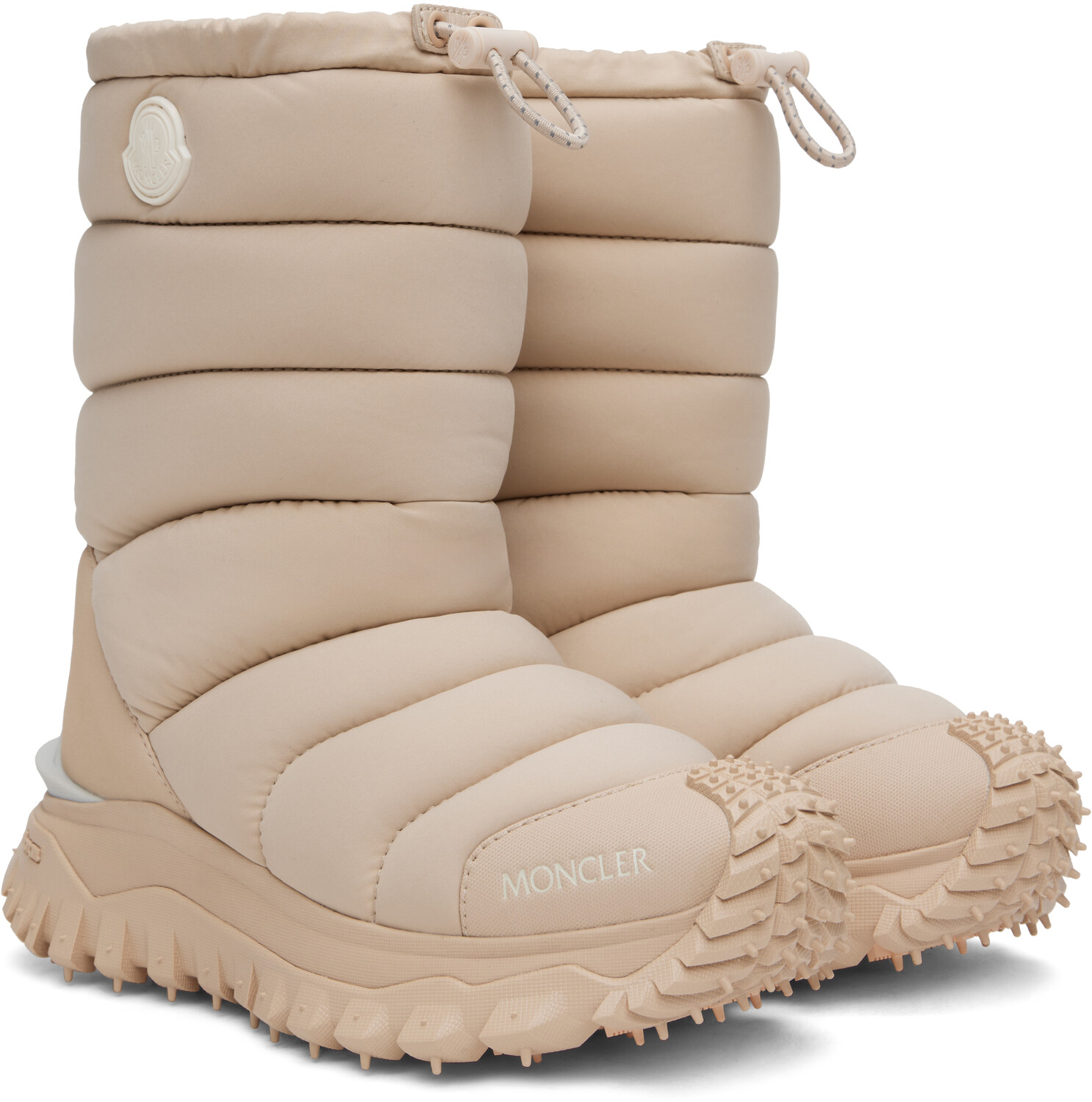 Розовые высокие ботинки Trailgrip Apres Moncler — фото 4