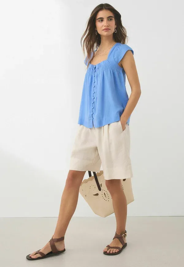 Блуза Next, 2 pack, pastel blue ecru floral