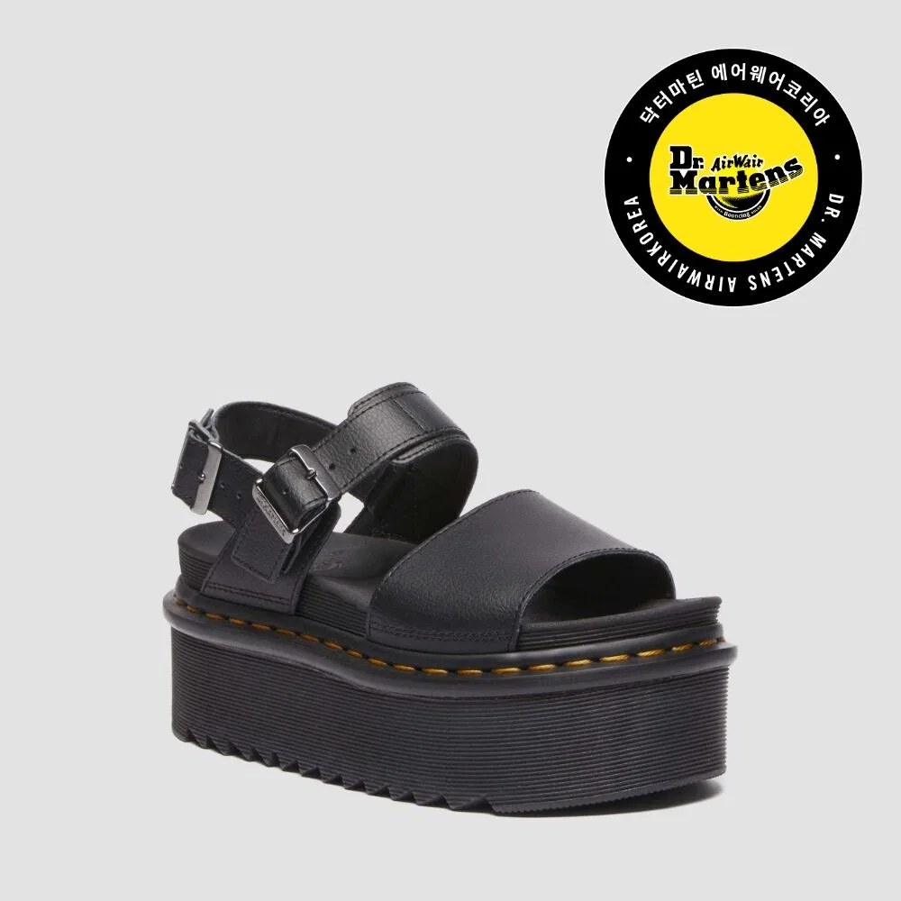 Мужские сандалии Boss Quad чёрные от Dr. Martens