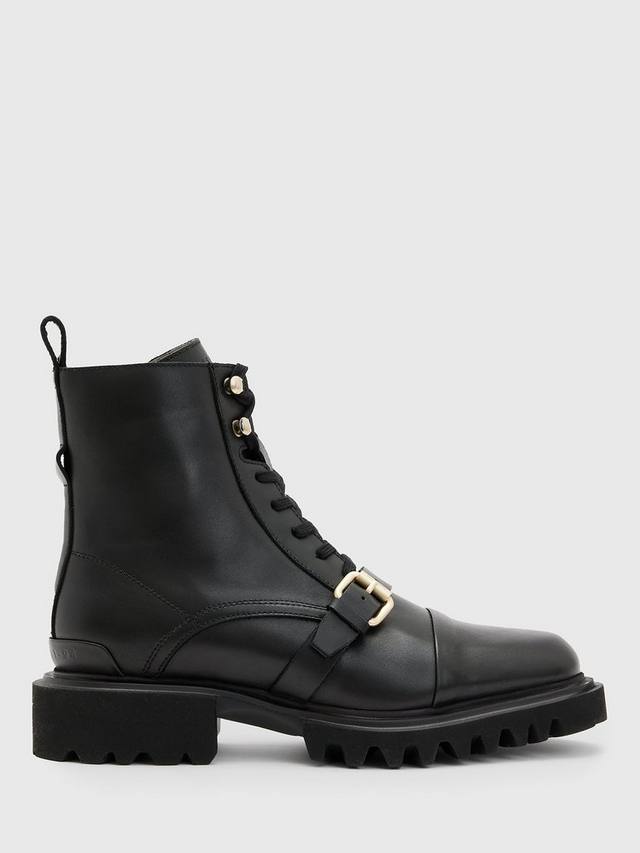 AllSainst Tori кожаные мотоциклетные ботинки AllSaints, Black