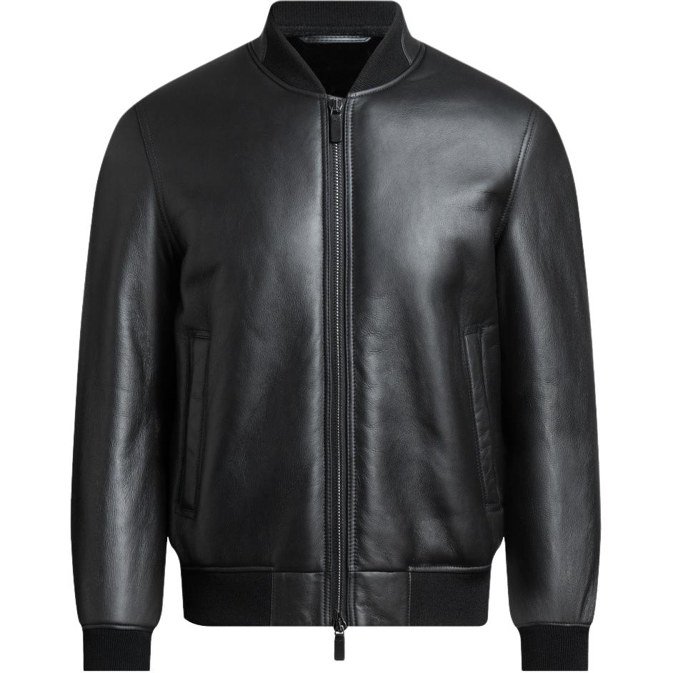 

Кожаная куртка мужская черная EMPORIO ARMANI, Черный, Кожаная куртка мужская черная EMPORIO ARMANI