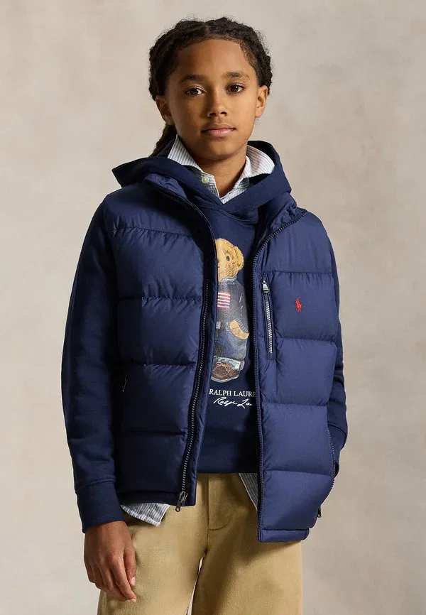 Жилет Gorham Down Vest 7 14y Waistcoat Polo Ralph Lauren, цвет ньюпорт-нави