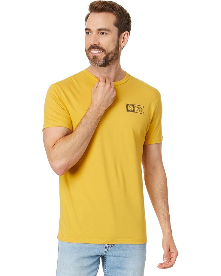 

Футболка Salty Crew Sketchy Alpha Premium Short Sleeve Tee, цвет Mustard