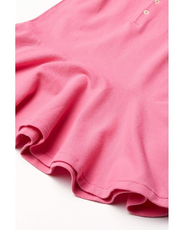 Платье Polo Ralph Lauren Kids Short-Sleeve Polo Dress, цвет Baja Pink — фото 4