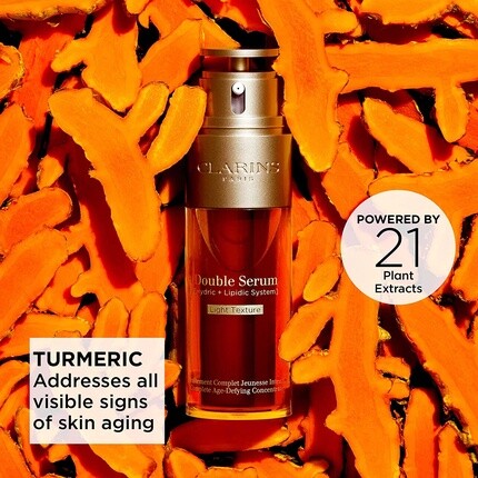 Сыворотка Clarins — Двойная против старения с 21 растительным ингредиентом, 50 мл — фото 3