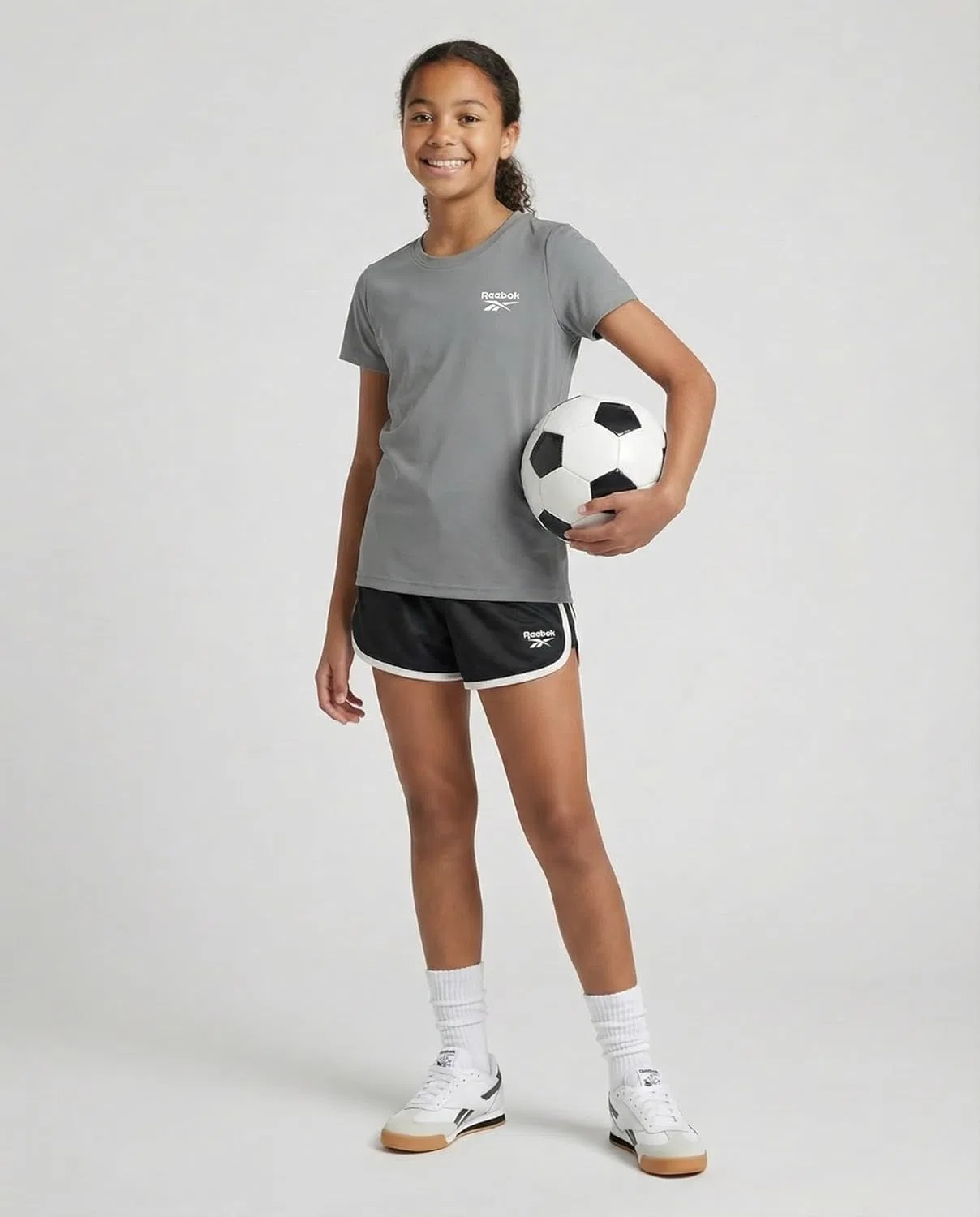 Футболка спортивная Reebok 4 шт, набор, Solid Black, Solid Navy Blazer, Solid Ultimate Grey, Solid Fragrant Lilac — фото 4