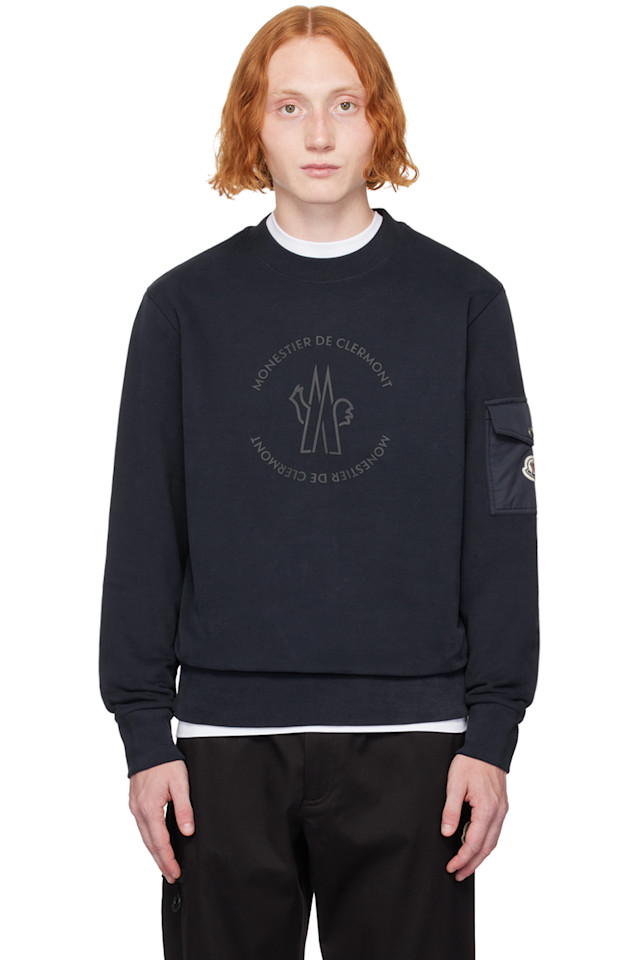 

Свитшот с логотипом Bonded Moncler, синий