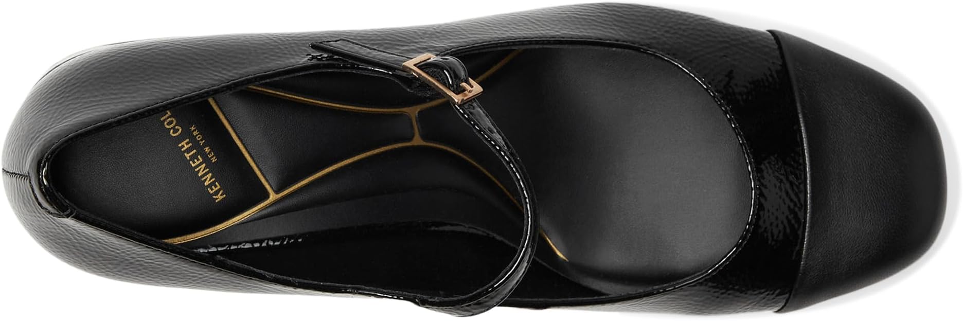 Туфли Kenneth Cole New York Alec Mary Jane, цвет Black/Black Patent — фото 2