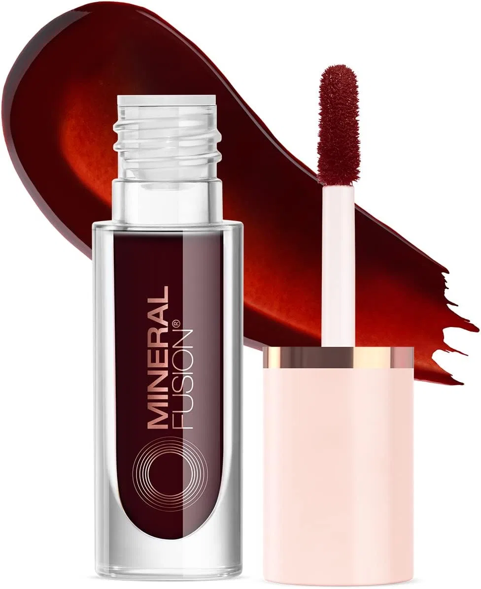 Тинт для губ и щек Mineral Fusion 2-в-1 Lip & Cheek Stain Merlot, 3 мл, глубокий вишнево-красный