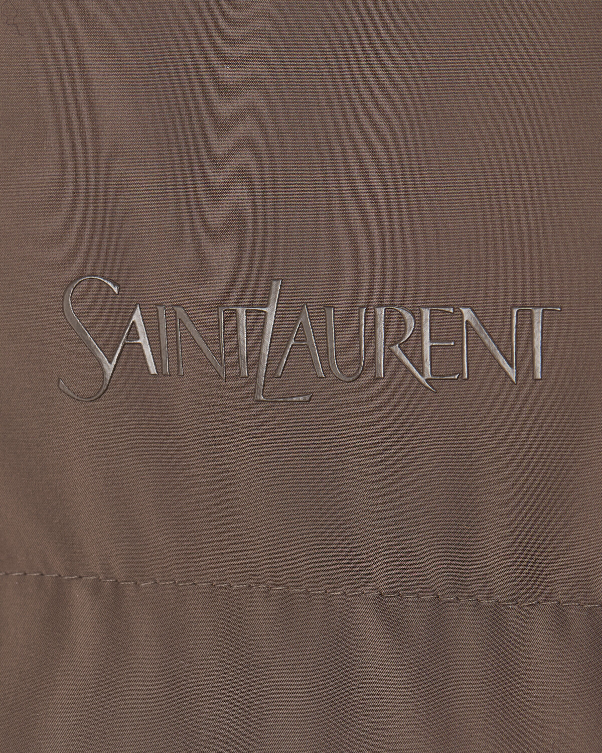Пуховик из водоотталкивающей ткани SAINT LAURENT, бежевый — фото 4
