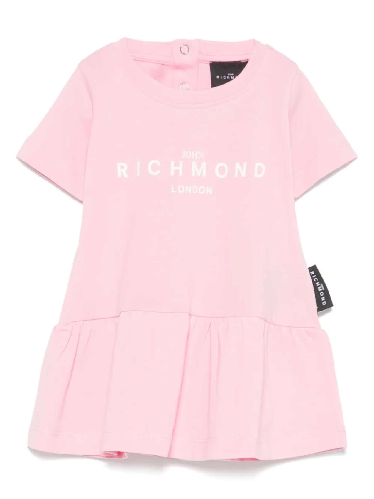 

John Richmond Junior платье с логотипом, розовый