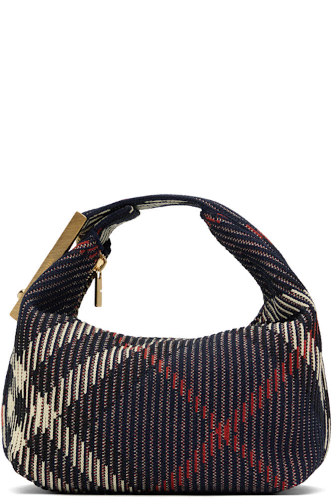 

Темно-синяя мини-дорожная сумка Peg Burberry