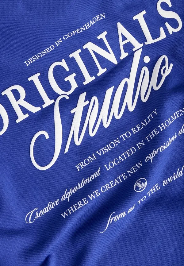 Худи с опечаткой норребро Jack & Jones, Blau — фото 3