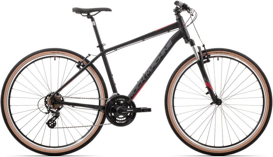 

Гибридный велосипед Rock Machine Crossride 100_23, черный/серый/красный