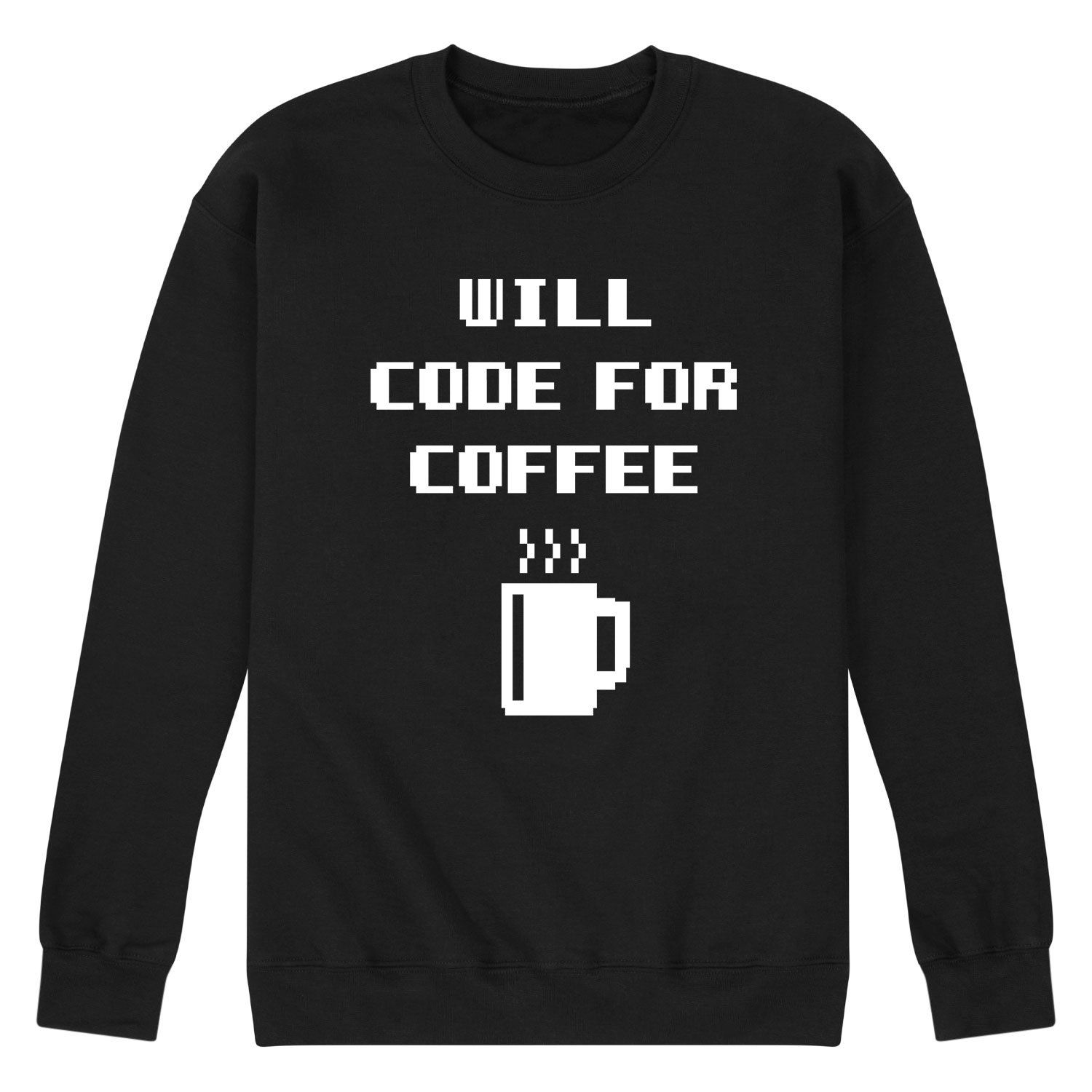 

Мужской свитшот Will Code For Coffee Licensed Character