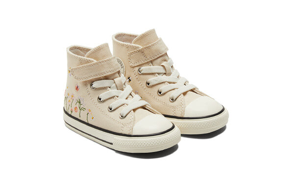 Кроссовки chuck taylor all star easy-on high 'embroidered floral print - natural ivory' Converse, бежевый — фото 3