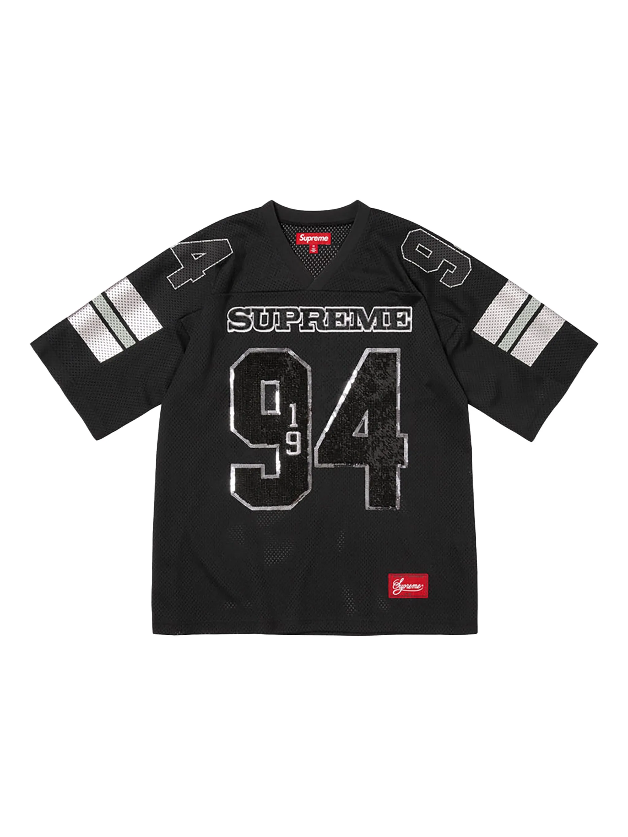 

Футболка Spiderweb Football из джерси Supreme, черный