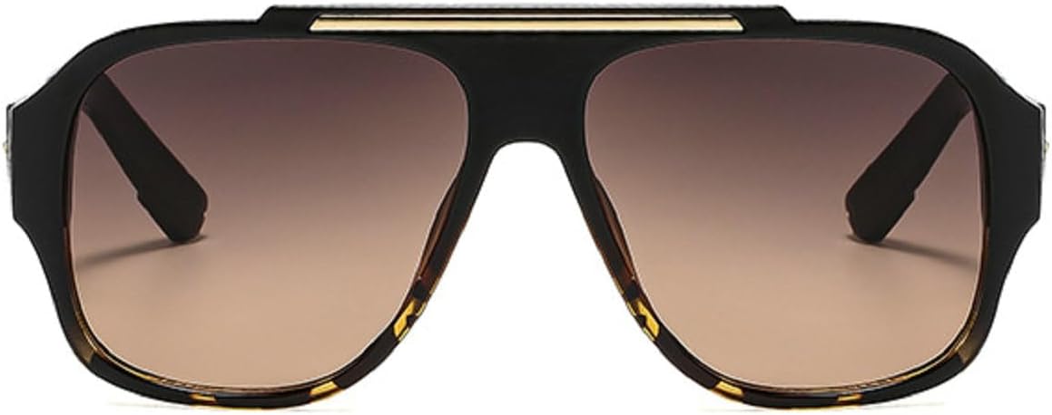 

Большие солнцезащитные очки, винтажные квадратные солнцезащитные очки, унисекс, квадратные солнцезащитные очки больших размеров для женщин и мужчин mincl, Black Leopard