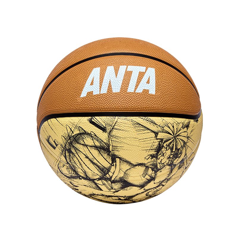 

ANTA Резиновый баскетбольный мяч yellow brown размер 5, размер 7 тренировочный соревновательный china