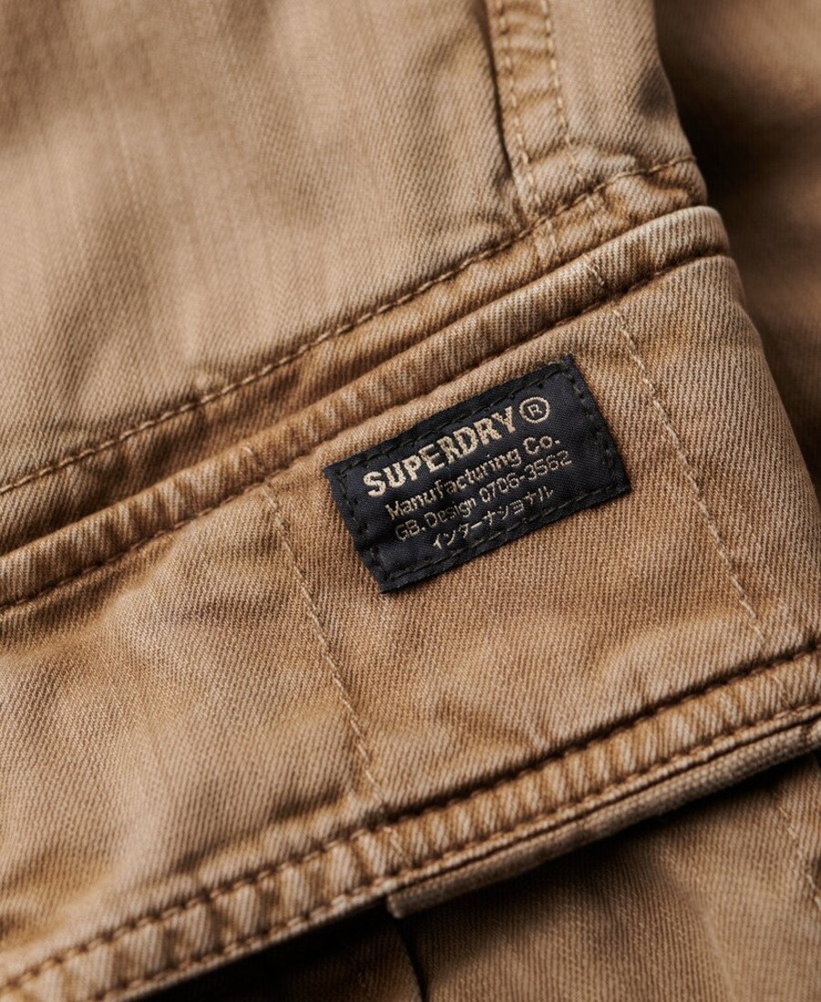 Брюки-карго свободного кроя Superdry Core, светло-коричневый — фото 4