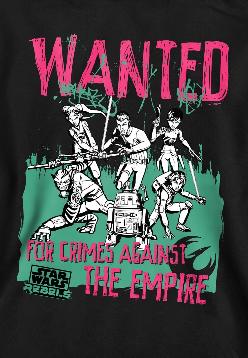 

Толстовка STAR WARS WANTED REBELS PRINT Star Wars, черный