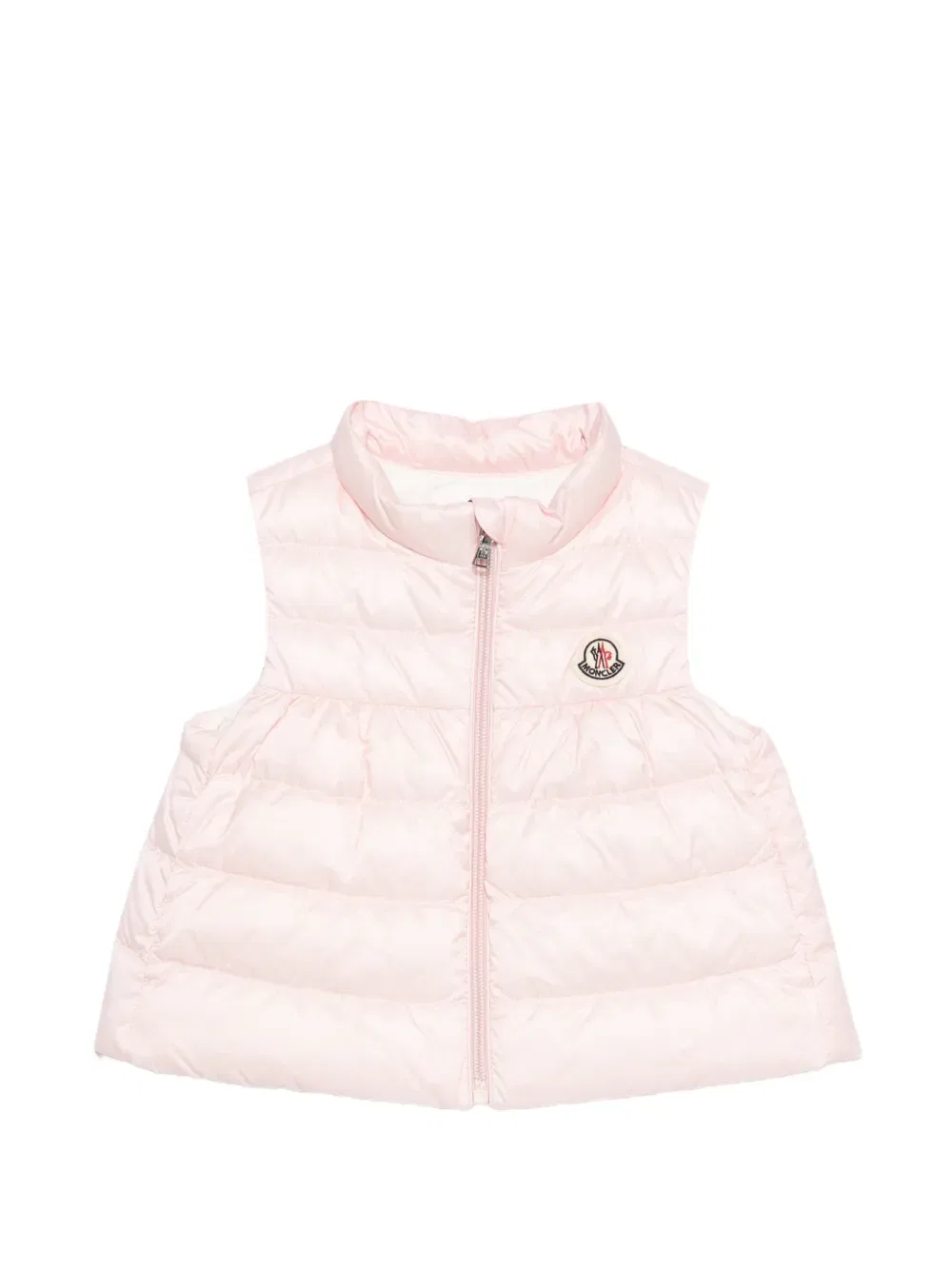 Стеганый жилет с эмблемой Hiva Moncler Enfant, розовый