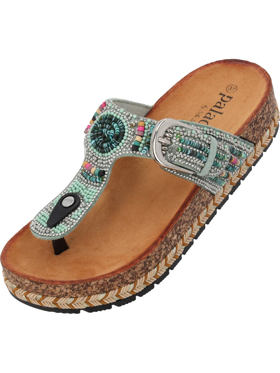 

Сандалии Palado by Sila Sahin T-Bar Sandals Ikoh, мятный/темно-зеленый