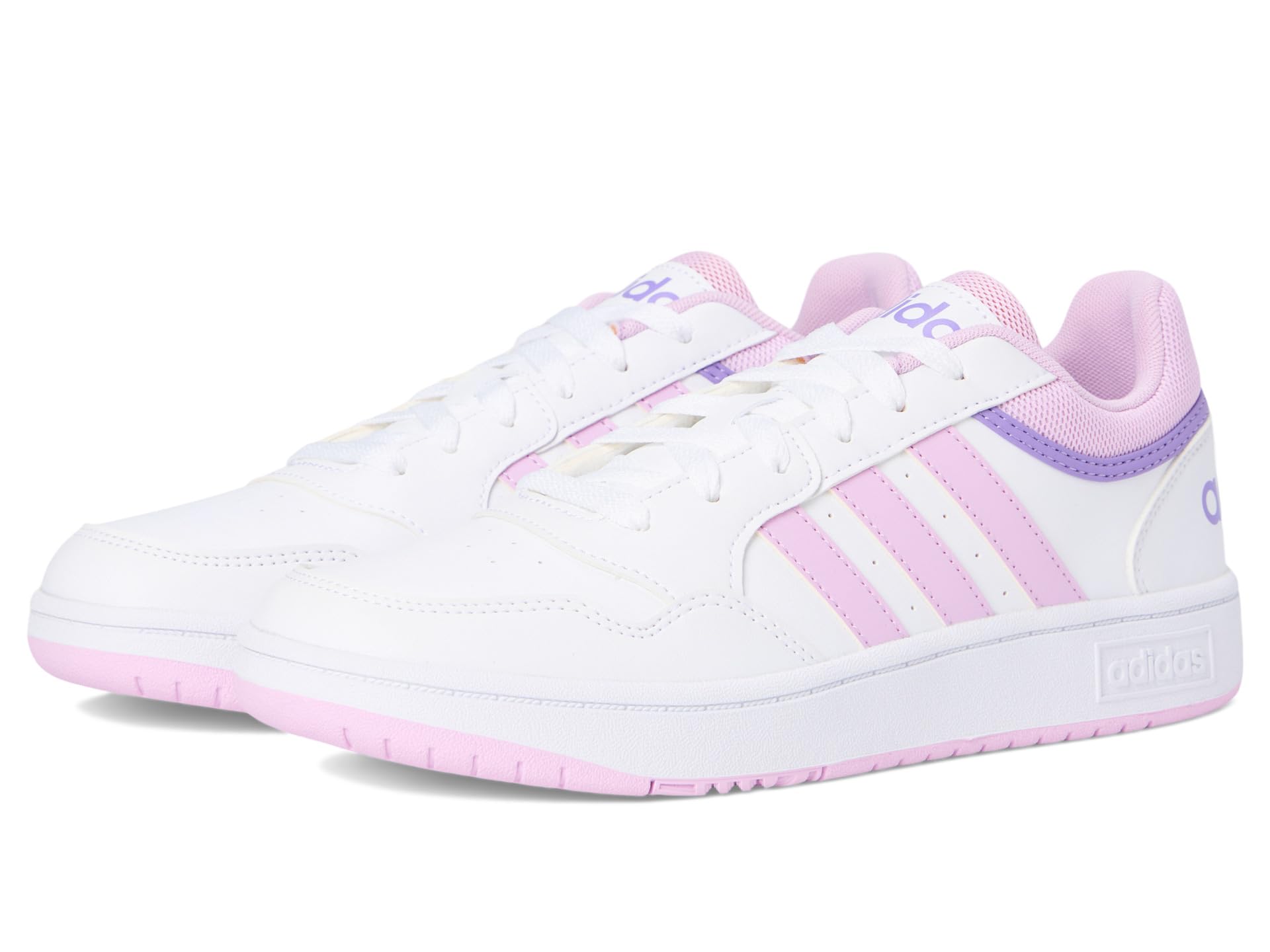 

Кроссовки Adidas Kids Hoops 3.0, Footwear White/Bliss Lilac/Violet Fusion