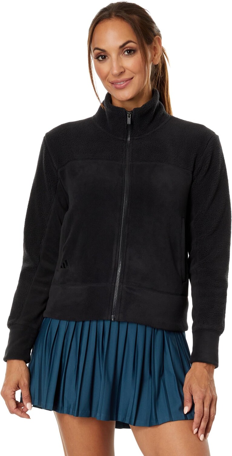 

Куртка Full Zip Fleece Jacket adidas, черный