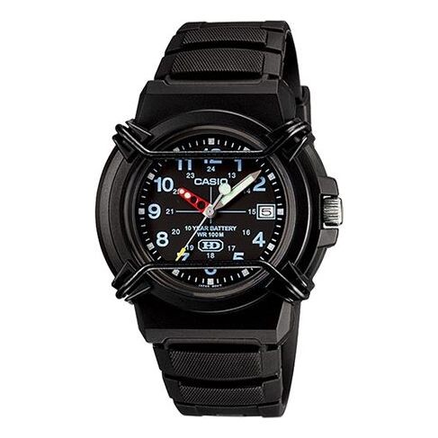 

Часы CASIO Waterproof Sports Mens Black Analog, черный