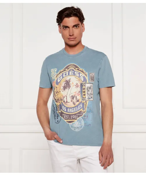 

Футболка Regular fit Guess Jeans, синий
