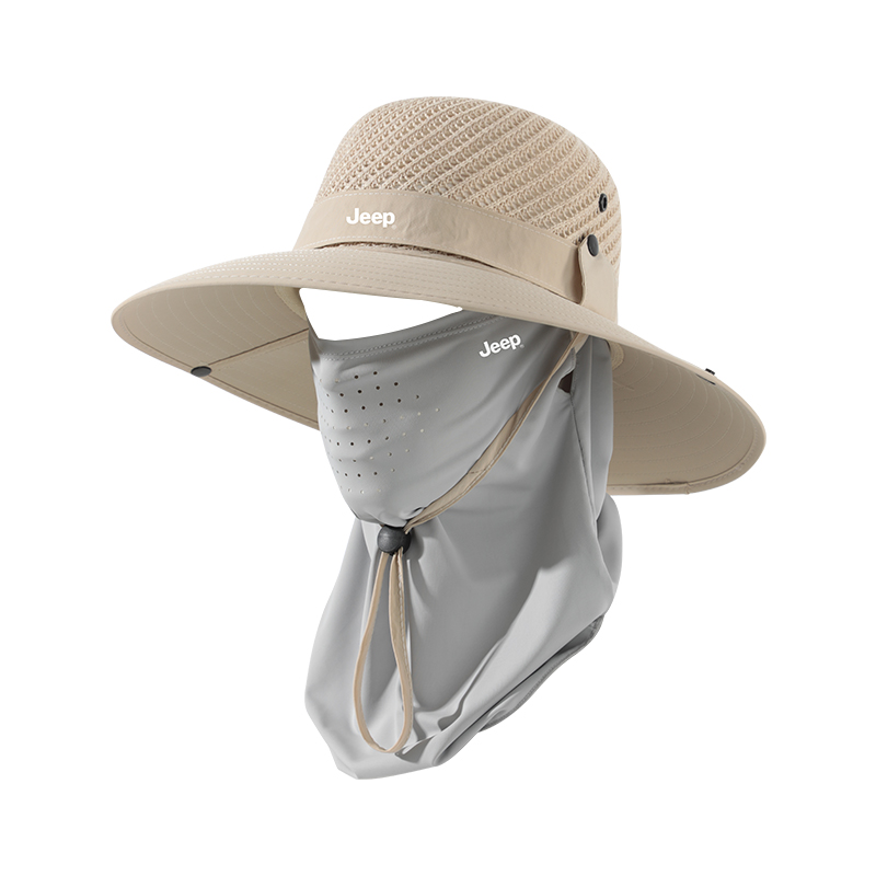 

Легкая шляпа для защиты от солнца мужская Jeep, хаки+серый
