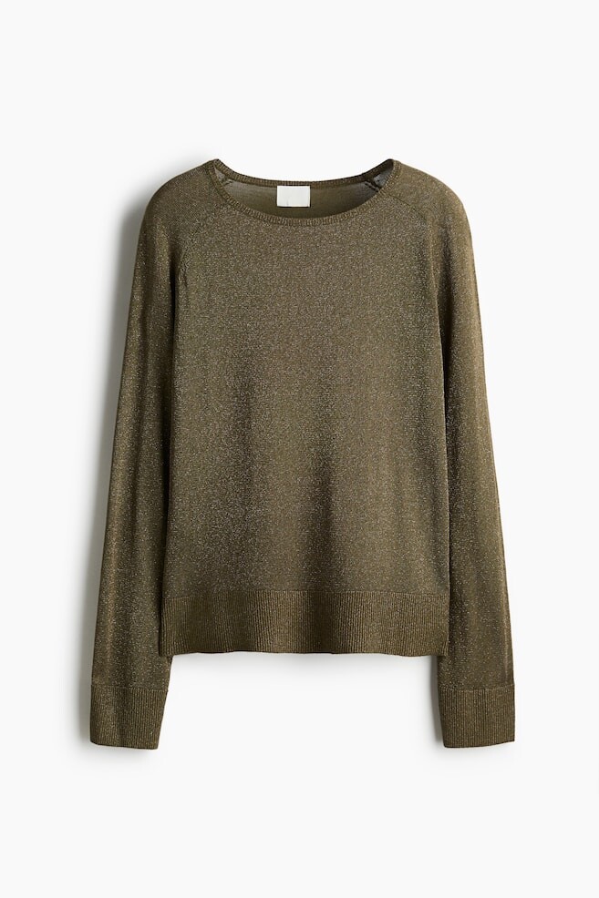 

Блестящий свитер H&M, зеленый