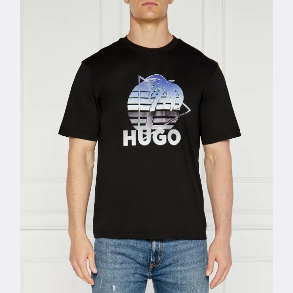 

Футболка стандартного кроя Hugo, черный