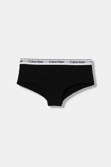 Боксеры и слипы хлопковые 2 шт Calvin Klein Underwear, черный — фото 3