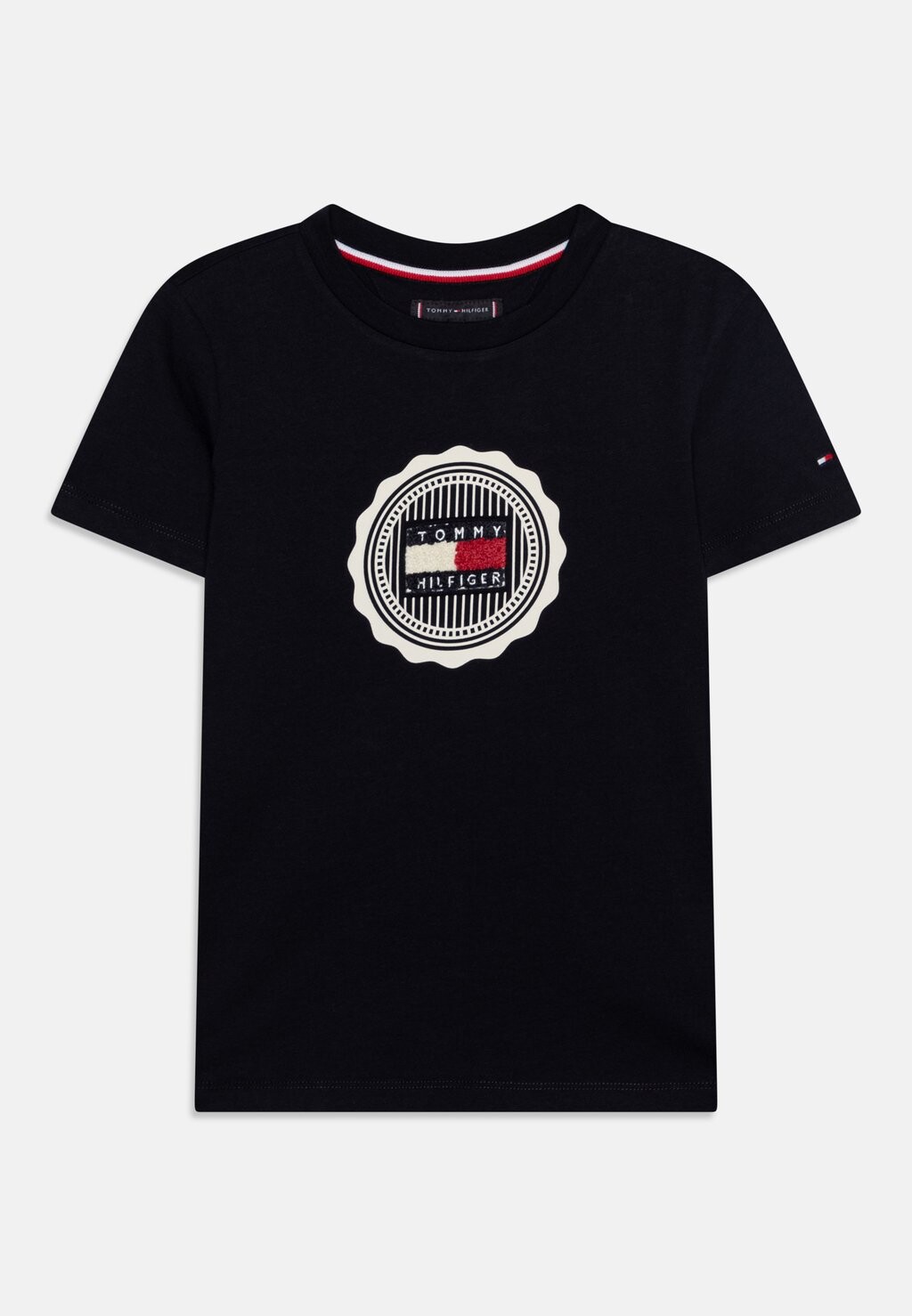 

Футболка с принтом STAMP PRINT TEE Tommy Hilfiger, темно-синий