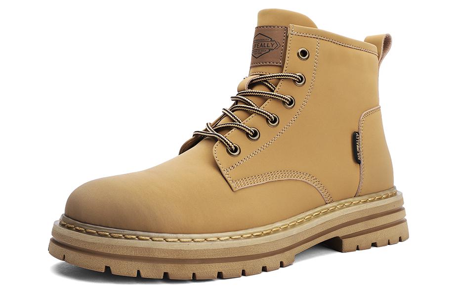

HLA Короткие мужские ботинки Martin, цвет Earth Yellow, Желтый, HLA Короткие мужские ботинки Martin, цвет Earth Yellow