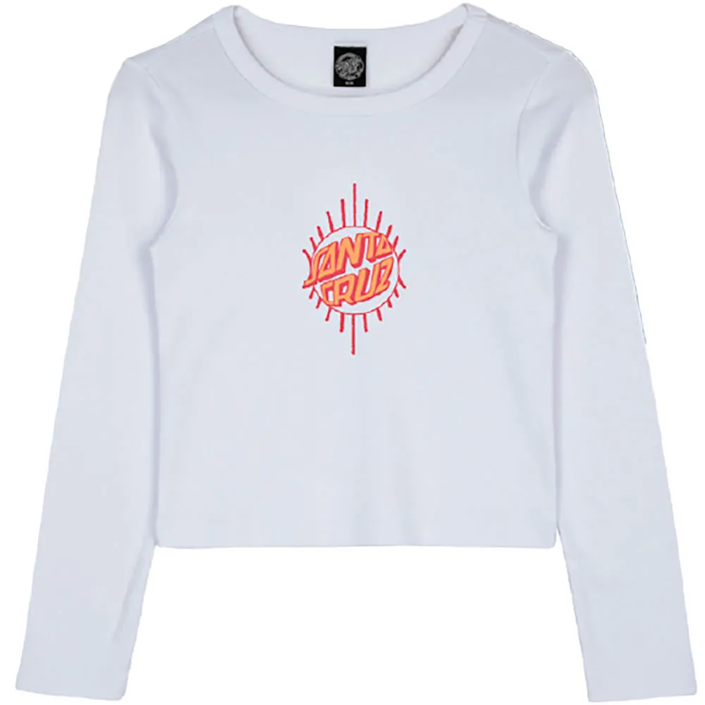 

Футболка с длинным рукавом Santa Cruz Wonder fisheye front, белый