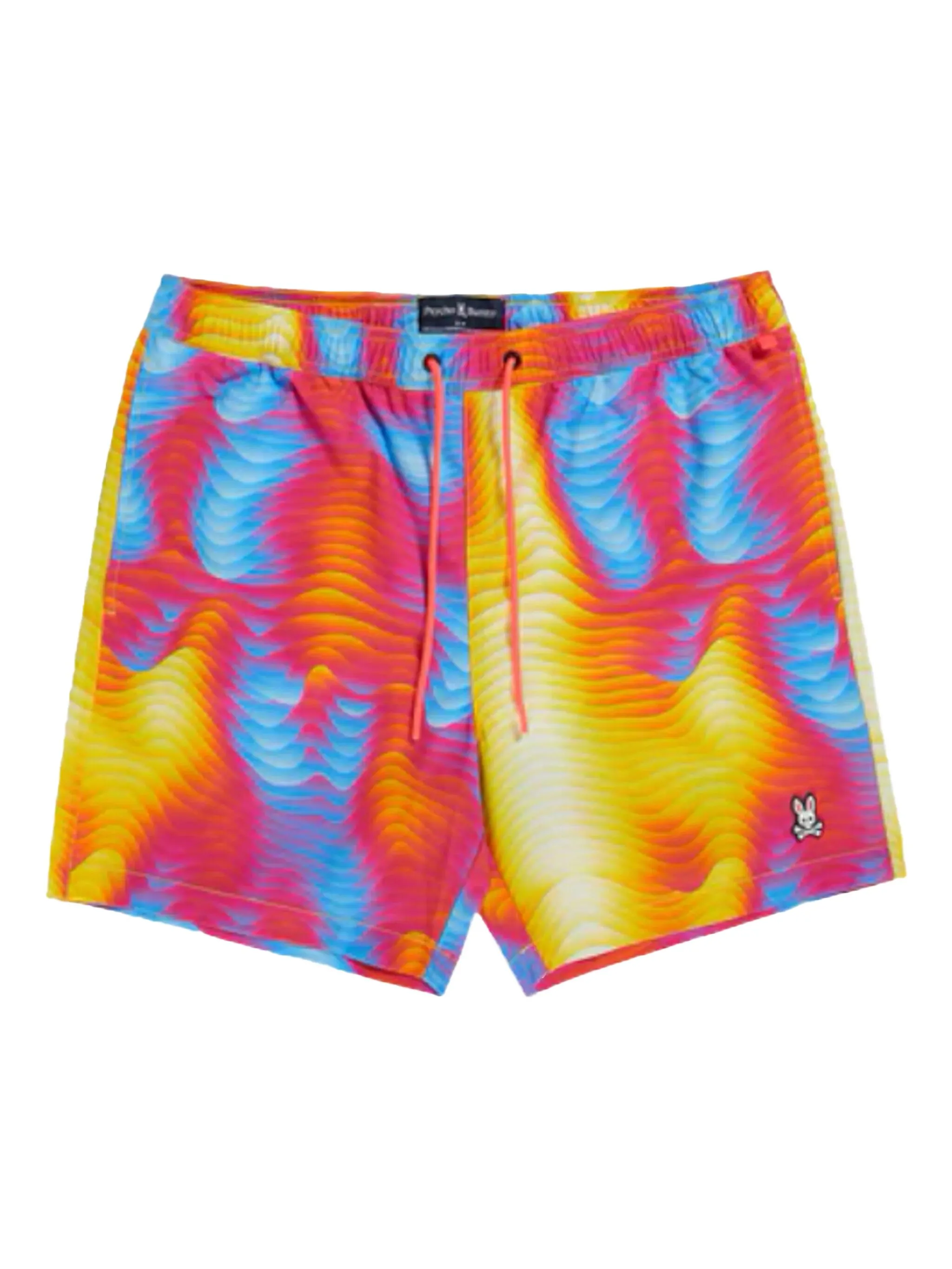 

Плавки-шорты Montgomery с принтом Psycho Bunny, красный