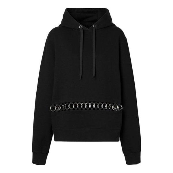 

Свитер metallic adornment hoodie black Burberry, черный