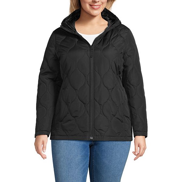 

Утепленная куртка Plus size featherfree onion Lands' End, Black