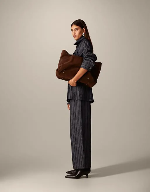 

Джинсовые жаккардовые широкие брюки ARRANGE цвета индиго