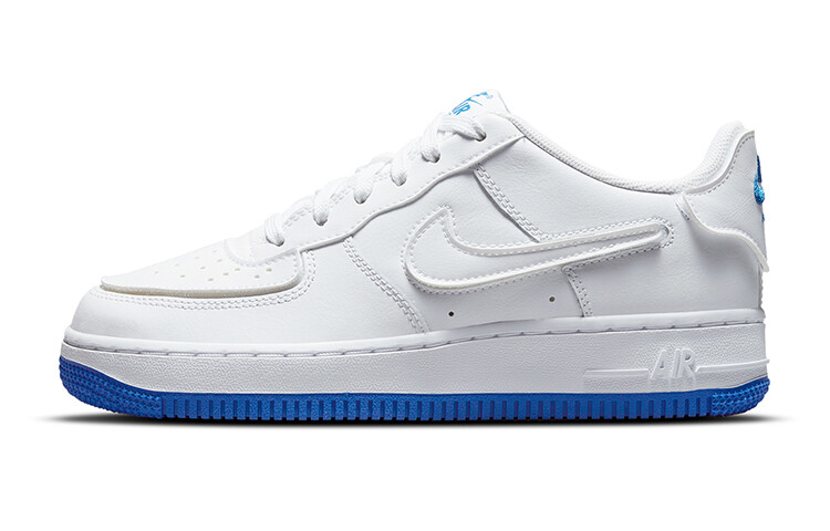 Кроссовки Nike Air Force 1/1 White Royal Blue GS