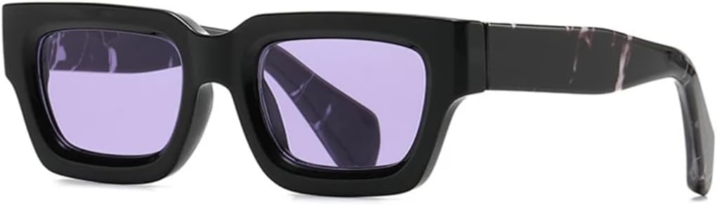 

Солнцезащитные очки для мужчин и женщин - защита UV400 - прозрачные линзы с градиентом Ocean, в стиле панк, для занятий спортом на открытом воздухе и вождения DSVIGF, Black Pattern Purple