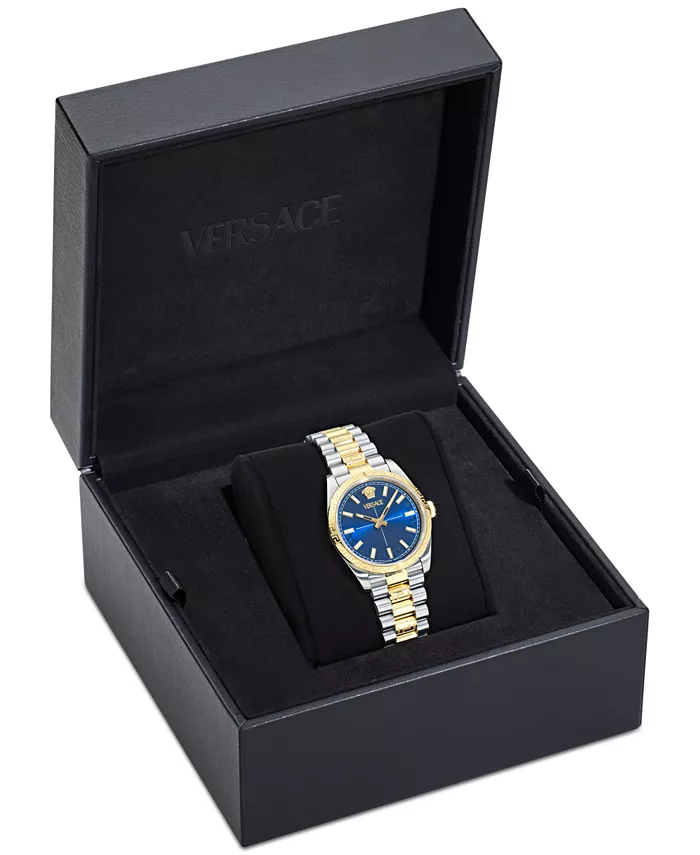Женские часы Swiss Millenyium с двухцветным браслетом из нержавеющей стали, 32 мм Versace — фото 4